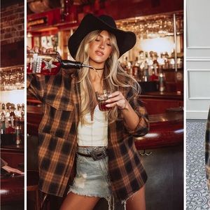 12th tribe - Fireside Mocha Flannel - OZ